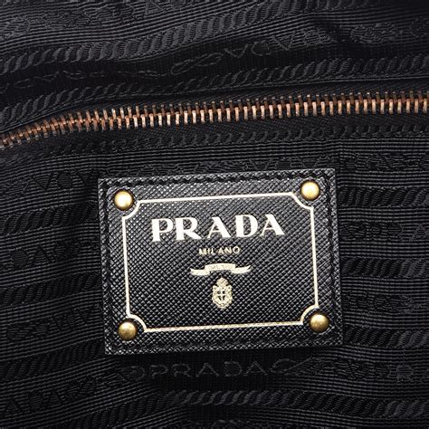 prada jacquard logo tote tessuto nero